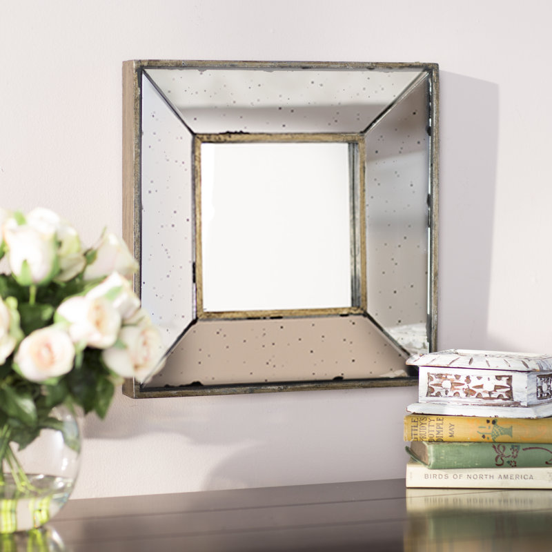Lark Manor Traditional Square Glass Wall Mirror & Reviews Wayfair